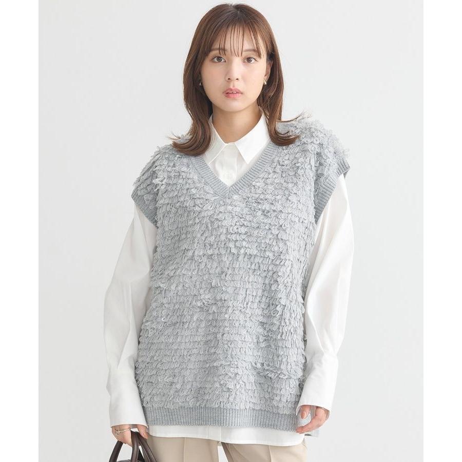 earth music&ecology ループ編みベスト - 画像 (4)