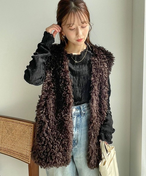 LOWRYS FARM 「LOWRYS FARM」 ベスト FREE ブラウン レディース