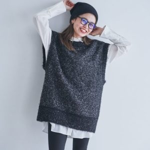 JEANASIS 「JEANASIS」 ニットベスト FREE ブラック レディース