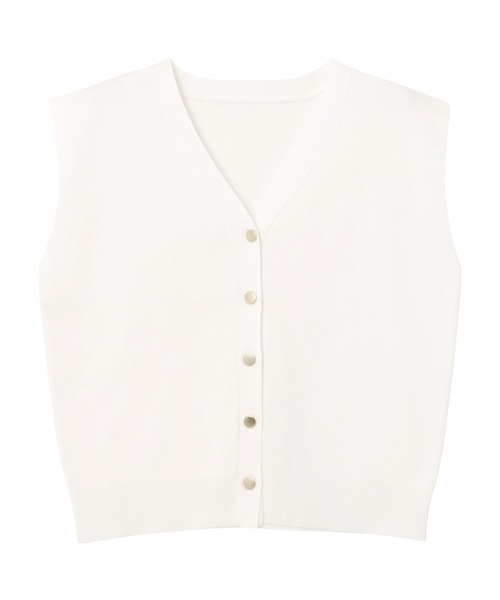 andme 「andme」 「alma design」ニットベスト M ネイビー レディース - 画像 (2)