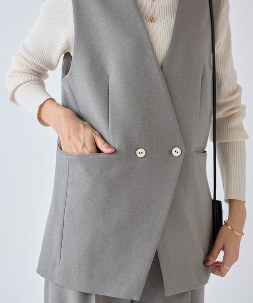 BEARDSLEY 「BEARDSLEY」 ベスト FREE グレー レディース - 画像 (6)