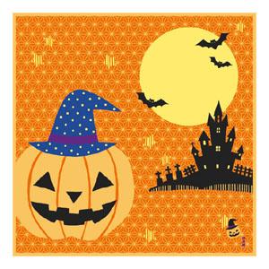 濱文様 小布 ハロウィンデー 小風呂敷 50x50cm ランチクロス メール便可