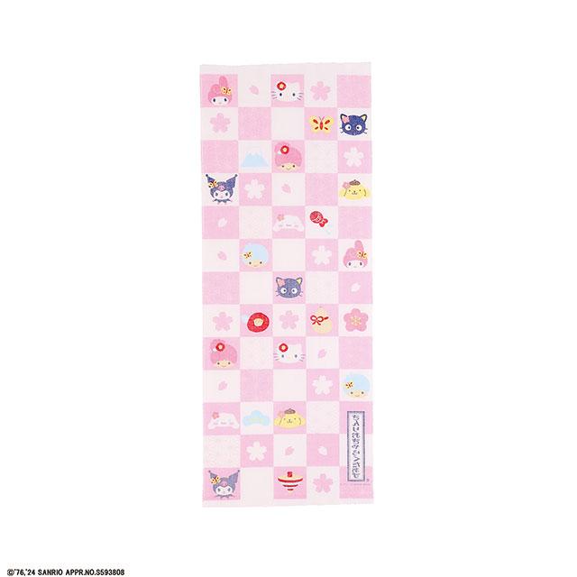 日本手ぬぐい サンリオ キャラクターズ さくら日和 てぬぐい おしゃれ 34x90cm 日本製 メール便対応 ポイント消化
