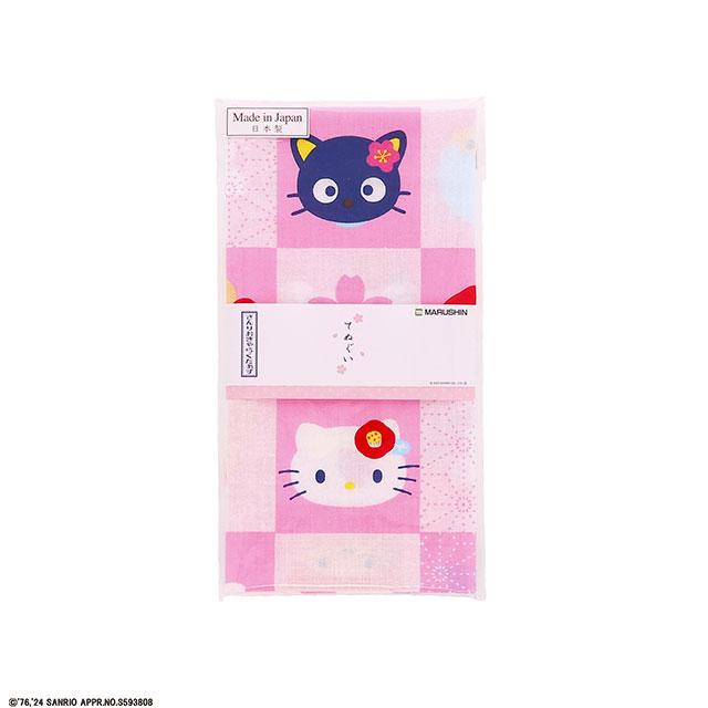 日本手ぬぐい サンリオ キャラクターズ さくら日和 てぬぐい おしゃれ 34x90cm 日本製 メール便対応 ポイント消化 - 画像 (2)