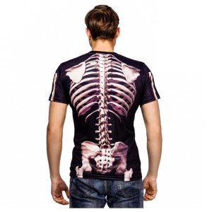 骸骨 Tシャツ コスプレ 衣装 ハロウィン おもしろ 骨 スケルトン メンズ レディース コスチューム パーティー グッズ