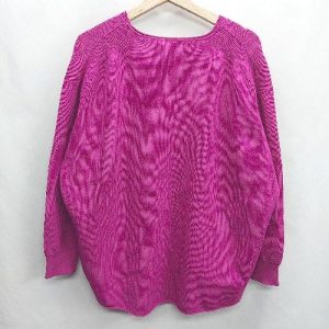 ◇ ⊇◎●未使用● AMERICAN HOLIC アメリカン ホリック 長袖 プルオーバー サイズL ピンク レディース E