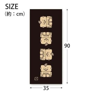 宮本 JIKAN STYLE 手ぬぐい ミヤモトコレクション ビリケン 七転八起 注染手ぬぐい 約35×90cm 日本製 03461