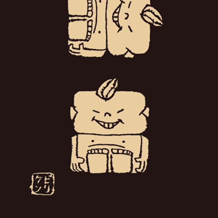 宮本 JIKAN STYLE 手ぬぐい ミヤモトコレクション ビリケン 七転八起 注染手ぬぐい 約35×90cm 日本製 03461 - 画像 (5)