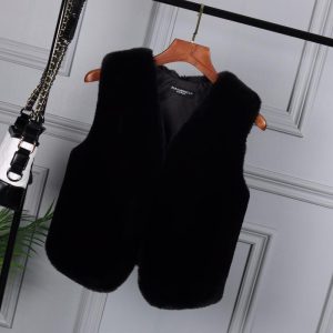 ファーベスト レディース 秋 冬 フェイクファー ロング ジレベスト 一部即納 ボアベスト 毛皮コート 防寒 ブルゾン ふわふわ 暖かい 前開き ジレ ギフト