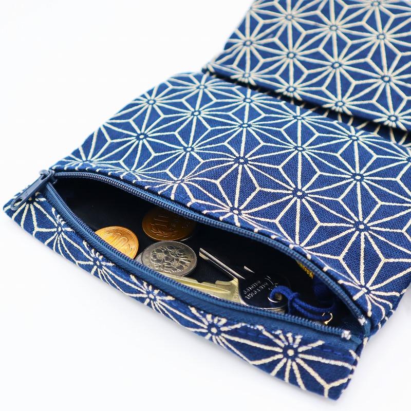 財布 和財布 男財布 着物用 父の日 / 道中財布 唐草 和柄財布 和小物 和雑貨 和服用 紳士用 和装小物 時代劇 - 画像 (2)