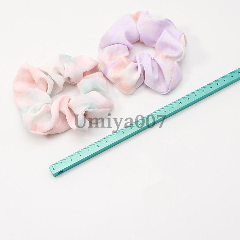 新作 ヘアゴム ヘアアクセサリー シュシュ 髪ゴム グラデーション ヘアシュシュ ヘアアクセ かわいい きれいめ INS 新品 クリスマス 女の子 - 画像 (7)