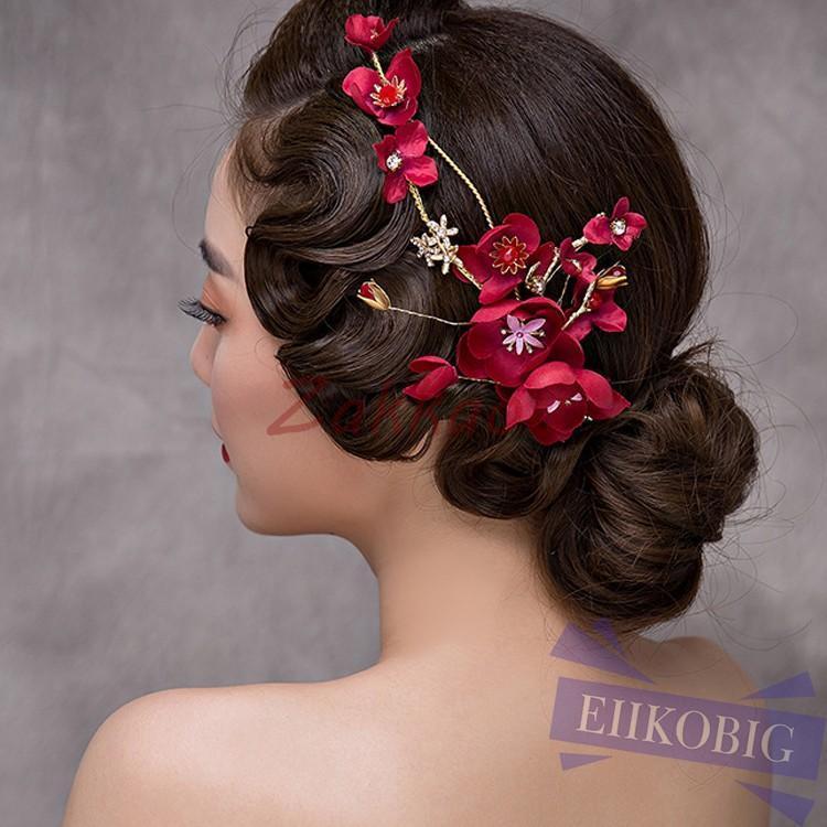 お嫁さん 髪飾り かんざし 花嫁 レディース ヘアアクセサリー ウェディング 結婚式 髪留め ヘッドアクセ 結婚式 入学式 - 画像 (3)